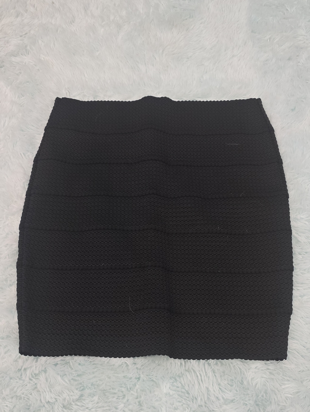 Xhilaration Black Textured Pencil Skirt